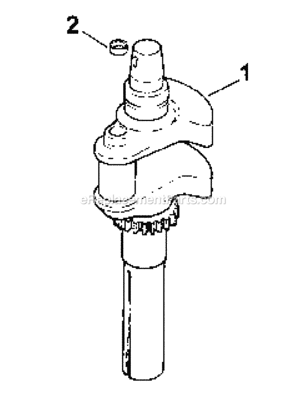 Cv740s-0015 Crankshaft Diagram and Parts List for M60-KH 53BB5BDX750 Cub Cadet Sprayer